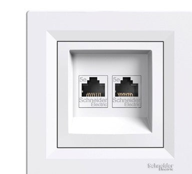 РОЗЕТКА ДВОЙНА КОМП.БЯЛА EPH4400121