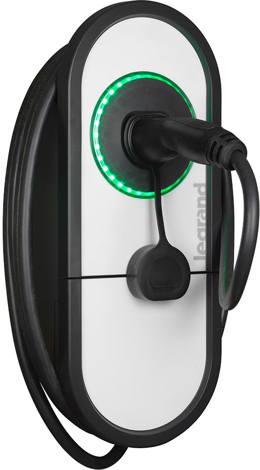 Зарядна станция за стена Green'up One 7.4 kW , 1 P 32 A , с кабел 5m и конектор Type 2 , IP54 IK10, Legrand /до изчерпване/