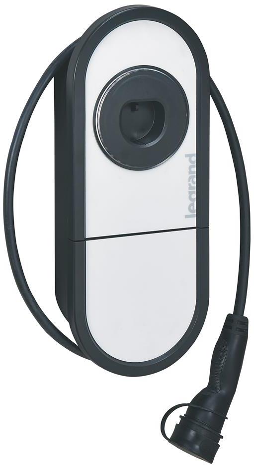 Зарядна станция за стена Green'up One 7.4 kW , 1 P 32 A , с кабел 5m и конектор Type 2 , IP54 IK10, Legrand /до изчерпване/