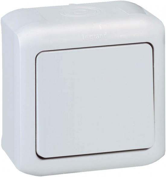 Девиаторен ключ IP44 открит монтаж цвят Сив Forix Legrand