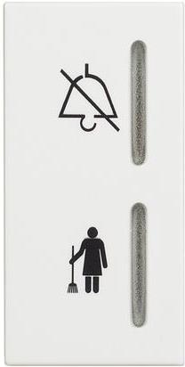 Светлинен индикатор почисти/не безпокой 1 мод. цвят Бял Classia Bticino