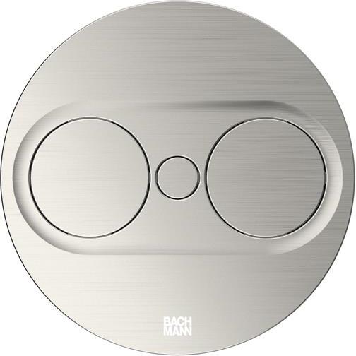 Модул TWIST 2 КРЪГЪЛ с 1 х Шуко и USB тип A + C , с кабел 2 м , цвят Инокс, Bachmann