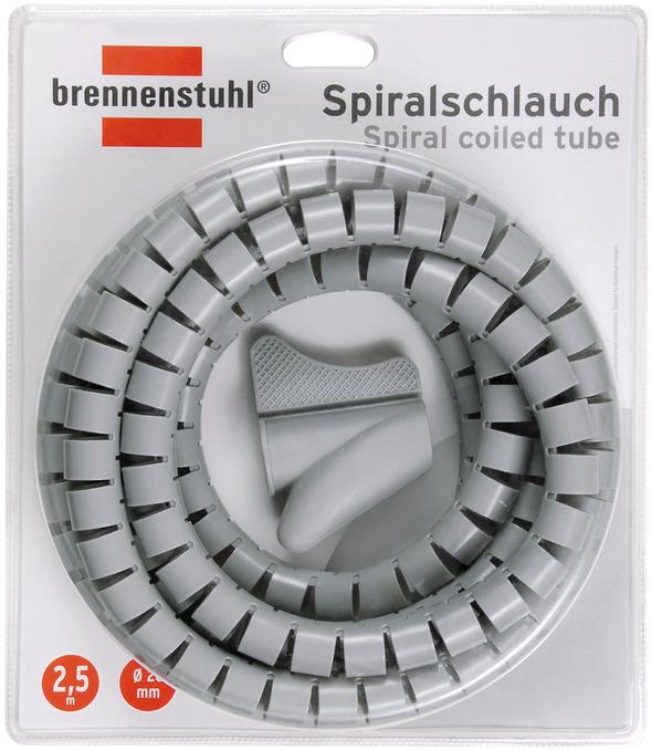 Кабелна спирала Ø20 мм 2.5 м дължина цвят сив Brennenstuhl