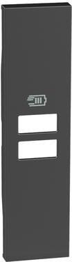 Лицев панел за USB розетка тип 2xA/2xC/A+C 1 мод. цвят Черен Living Now Bticino