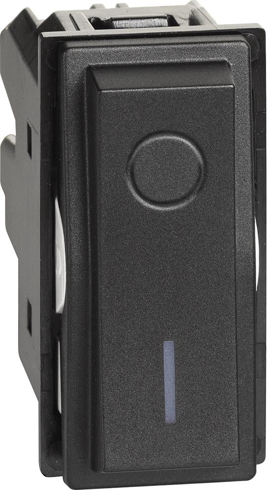 Ключ за бойлер 1 модул 16A /двуполюсен/ цвят Черен Living Now Bticino