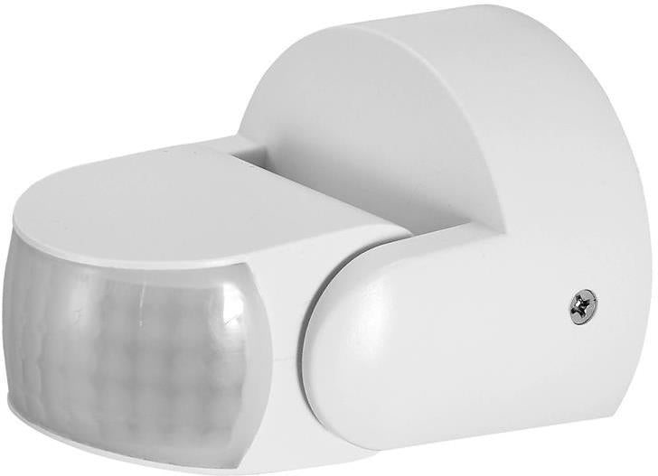 Датчик за движение PIR, за открит монтаж на стена, 180° , обхват 12 m @ h = 1.8m , IP 65, цвят Бял Commel