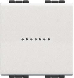 Бутон 2 мод. 10A аксиален цвят Бял LL Bticino