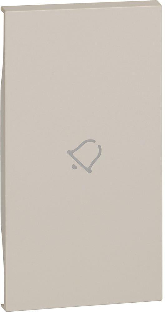 Лицев панел за ключ със символ "звънец" 2 мод. цвят Крем LNow Bticino