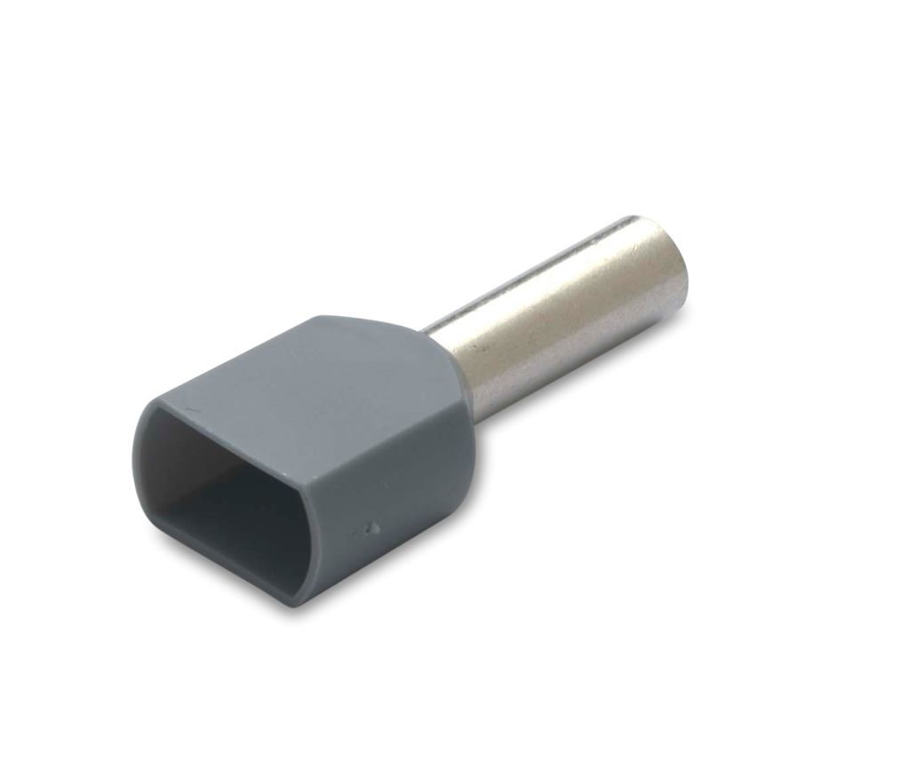 Кабелен накрайник изолиран за два проводника 2 х 4 мм² х 12 мм 100 бр . пакет