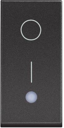 Бойлерен ключ 2P 1 мод. 16A с LED индикация цвят Черен /блистер/ Classia Bticino