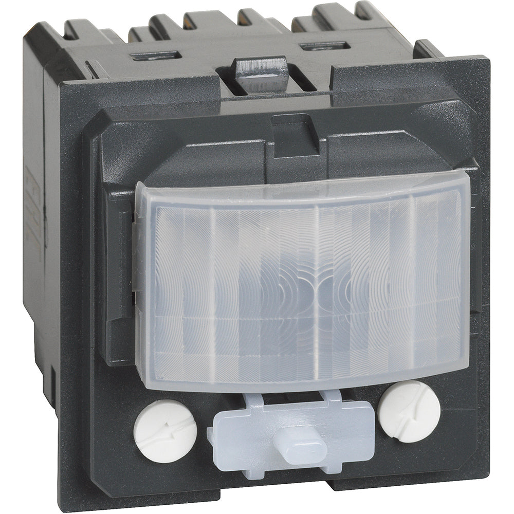 Датчик за движение PIR, 120°, обхват D4m @ h=1.2m, LED ≤ 100W, с ключ, без неутрала, 2 мод. Living Now Bticino