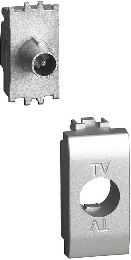 Розетка TV тип коаксиал 1 мод. цвят Алуминий LL Bticino