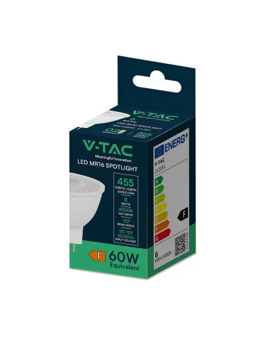 LED Крушка GU 5.3 6 W MR 16 Пластик 110° 4000 K