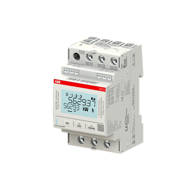 Трифазен електромер за ДИРЕКТНО мерене на ел. енергия D13 15, Modbus, 2 тарифи, за DIN монтаж 3 мод, 65A, MID ABB