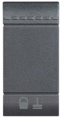 Лицев панел за ключ символ "MUR" 1 мод. цвят антрацит LL Bticino