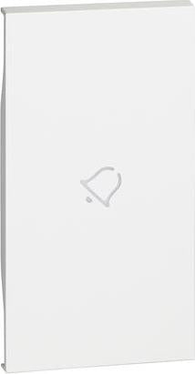 Лицев панел за бутон със символ Камбанка 2 мод. цвят Бял Living Now Bticino