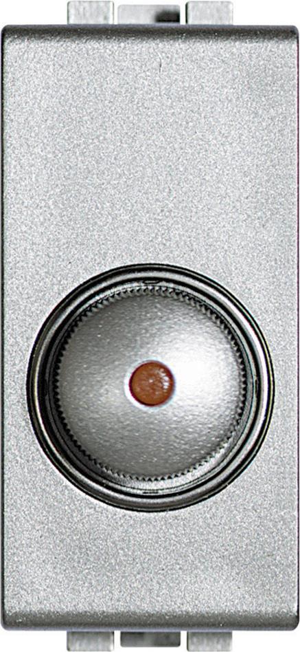 Димер ротативен R=50-500W 1 мод. цвят алуминий LL Bticino