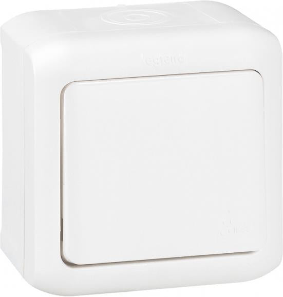 Девиаторен ключ IP44 открит монтаж цвят Бял Forix Legrand