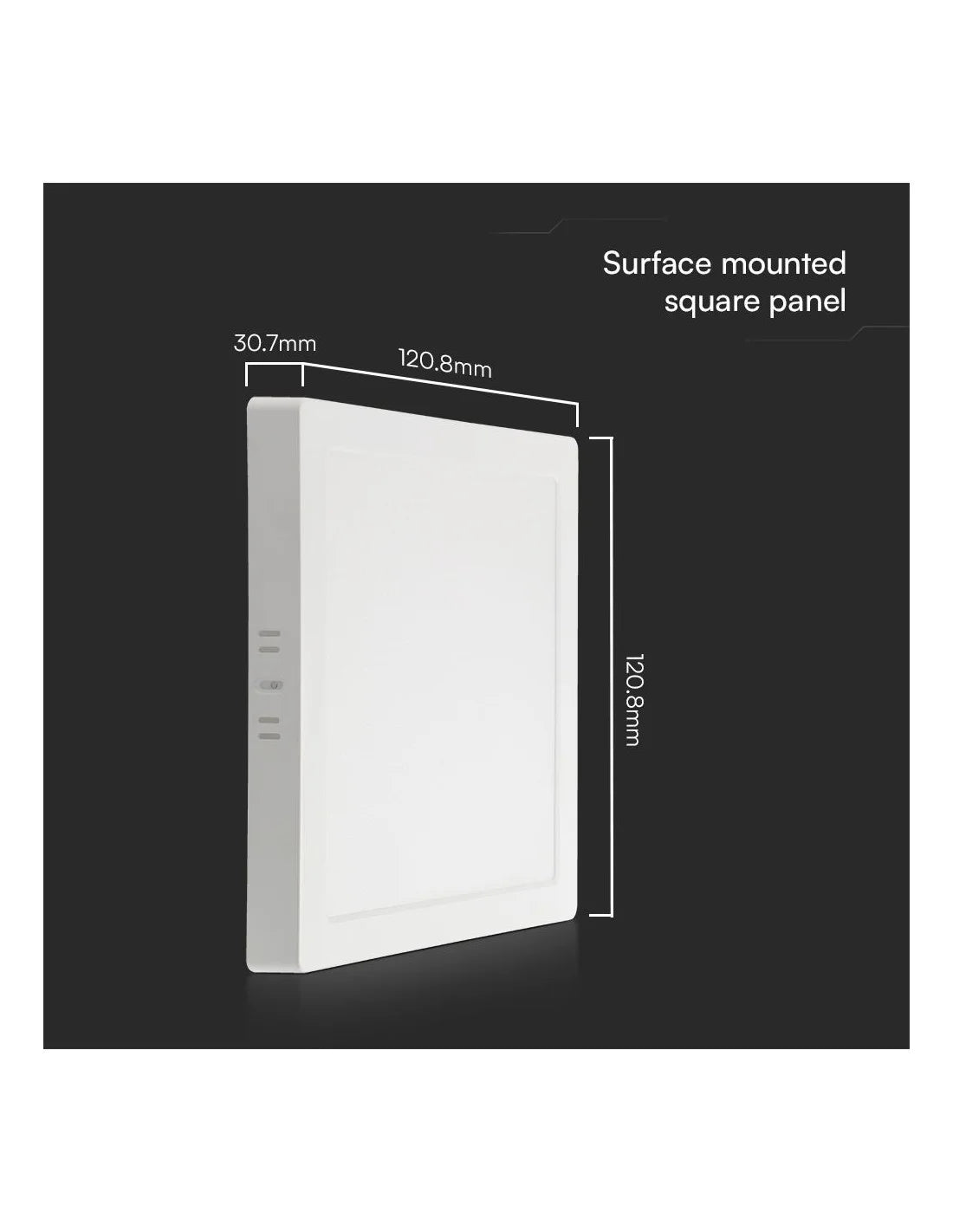 6 W LED Мини Панел SAMSUNG Чип Backlit Външен монтаж Квадрат 6500 K