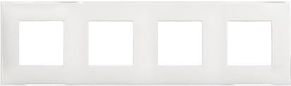 Рамка ЛЕДЕН САТЕН 4х2 мод. НЕМСКИ СТАНДАРТ за монтаж върху носещи рамки 4х2 мод. /блистер/ Classia Bticino