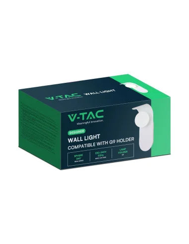 Стенна Лампа Дизайн G 9 Бяла IP 20