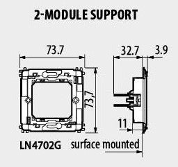 Носеща рамка с крачета 2 мод. LL Bticino