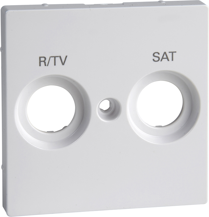 Лицев панел за TV+SAT антибактериален цвят Активно бял System M Merten SE