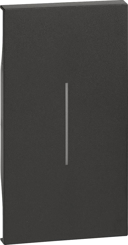 Лицев панел ключ/бутон 2 мод. цвят Черен Living Now Bticino