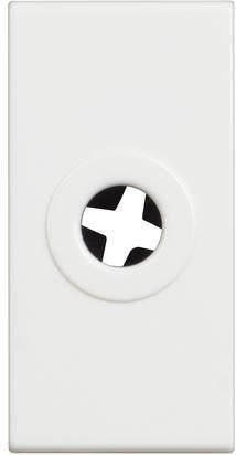 Празен модул с отвор ф9,5мм 1 мод. цвят Бял Classia Bticino