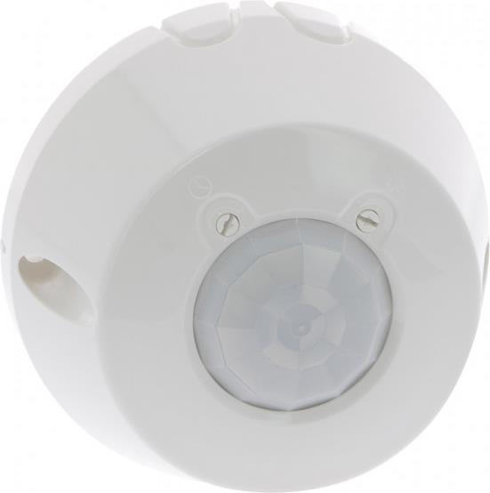 Датчик за движение PIR, за открит монтаж на таван, 360°, обхват D8m @ h=2.5m, IP20, Legrand