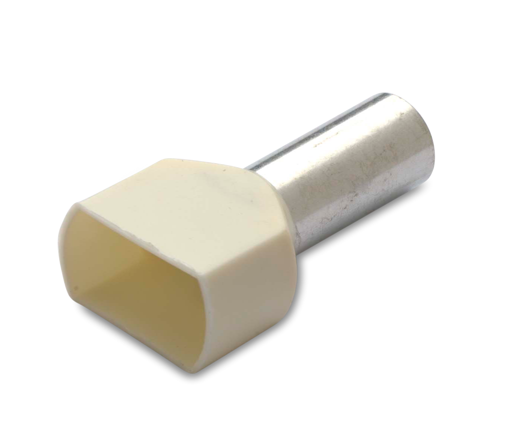 Кабелен накрайник изолиран за два проводника 2 х 10 мм² х 14 мм 100 бр . пакет