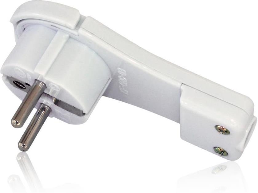 Щепсел плосък бял 16 A 2 P + T IP20 Commel