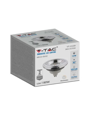 LED Крушка AR111 12 W GU 10 4000 K Димируема