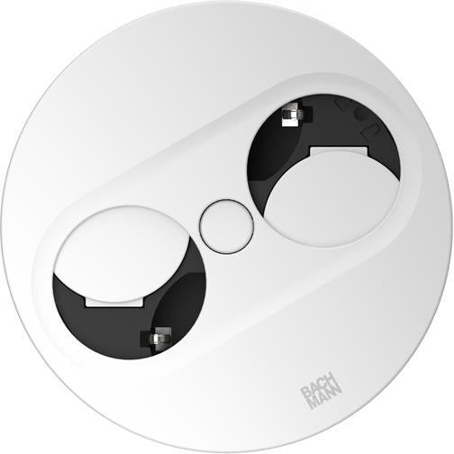 Модул TWIST 2 КРЪГЪЛ с 2 х Шуко , с кабел 2 м , цвят Бял, Bachmann