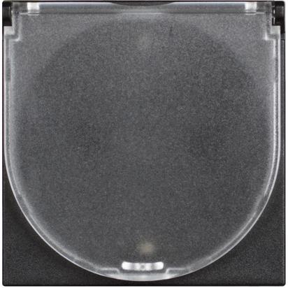 Контакт ШУКО 2P+E 2 мод. 16A детска защита с капак IP20 цвят Черен Classia Bticino