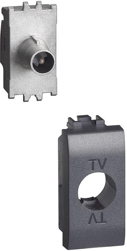 Розетка TV тип коаксиал 1 мод. цвят Антрацит LL Bticino