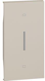 Лицев панел за ключ за щори 2 мод. цвят Крем Living Now Bticino