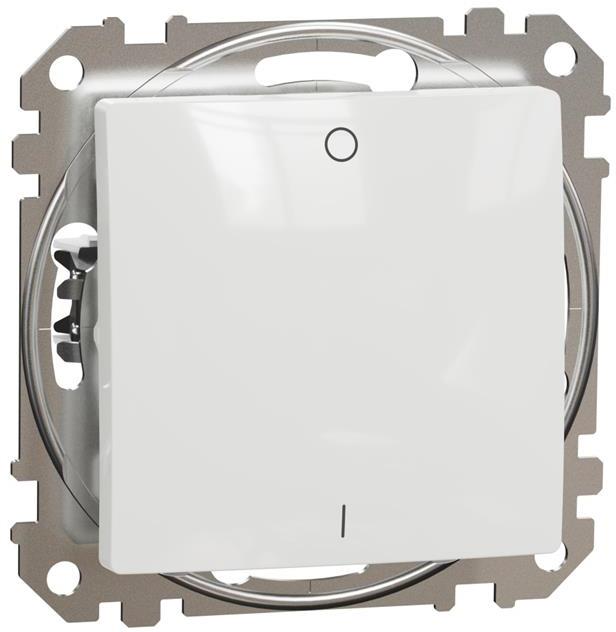 Двуполюсен ключ 16A цвят Бял Sedna SE