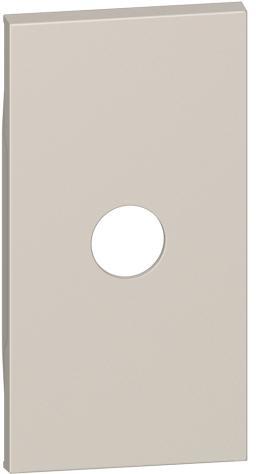 Лицев панел за TV розетка - Празен модул с отвор ф9мм - Индикатор, 2 мод. цвят Крем Living Now Bticino