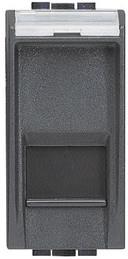 Розетка RJ45 cat.6 FTP конектор toolless IDC 1 мод. цвят Антрацит LL Bticino