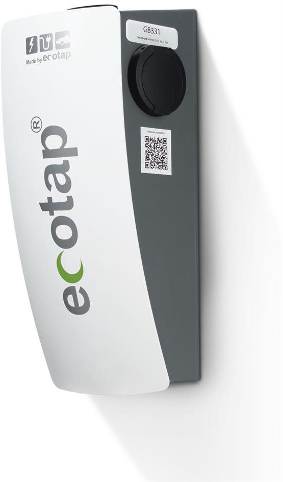 Зарядна станция за стена Homebox 22.1 kW , 3 P 32 A , с контакт Type 2, IP 54 IK 10 , RFID 4 G, Ecotap