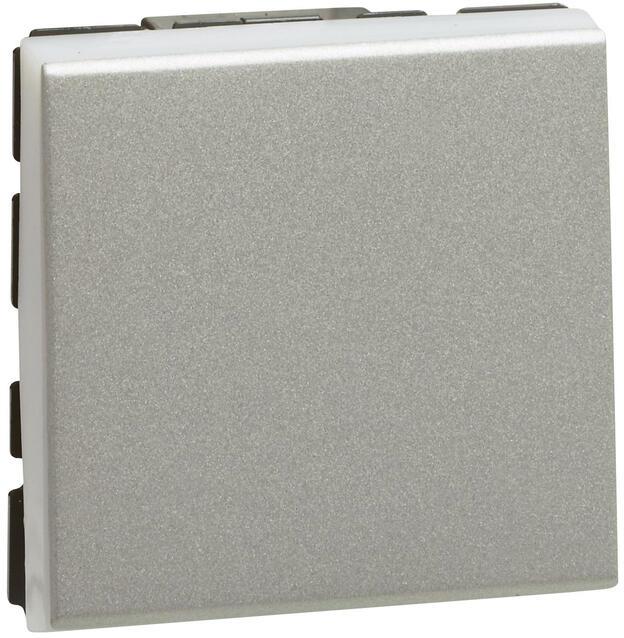 Девиаторен ключ 2 мод. цвят алуминий Easy-Led Mosaic NEW Legrand