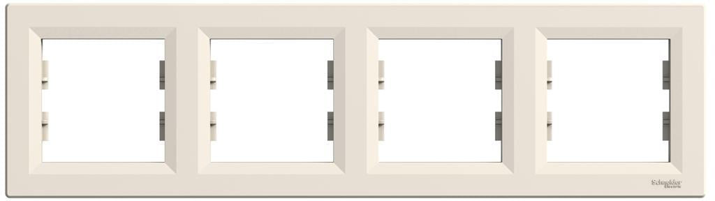 Рамка 4х цвят Крем Asfora SE