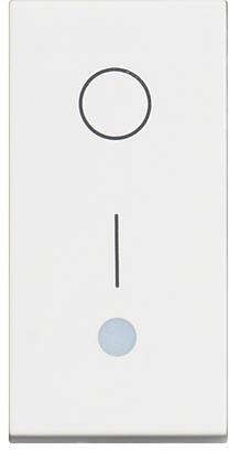 Бойлерен ключ 2P 1 мод. 16A с LED индикация цвят Бял /блистер/ Classia Bticino