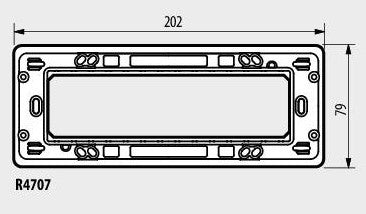 Носеща рамка за монтаж с винт 7 мод. /блистер/ Classia Bticino