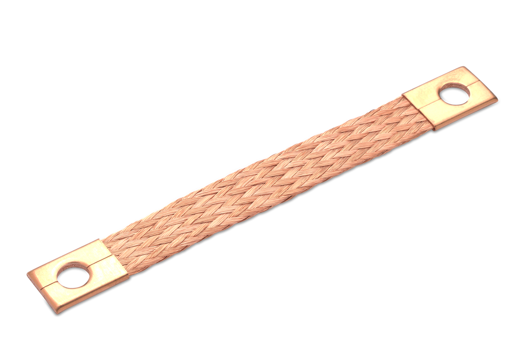 Медна оплетка 16 мм2 с два отвора ф 8 мм и дължина 320 мм BM