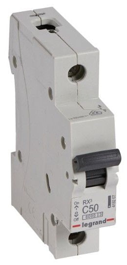 Автоматичен прекъсвач RX3 1 P 50 A крива С 6 kA Legrand