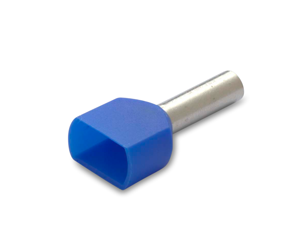 Кабелен накрайник изолиран за два проводника 2 х 2.5мм² х 10 мм 100 бр . пакет