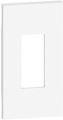 Лицев панел за единични розетки RJ45 LED лампи тонколони 2 мод. цвят Бял Living Now Bticino