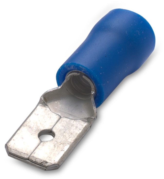 Автоконектор изолиран мъжки1.5 - 2.5 мм2/ 6.3 х 0.8 мм 100 бр пакет BM